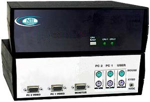 2 port PS/2 KVM Switch with RS232 Control