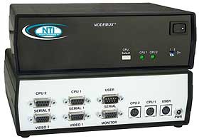KVM desktop switch with touch screen monitor option