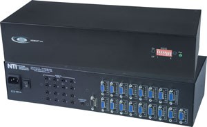 16-port VGA + audio switch, 8 PC's to 1 VGA monitor & speakers, RS232, rackmount kit