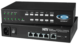 4-port Console Serial Port Switch, dual power