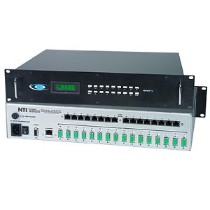 A/V matrix switch, 16 direct-connect VGA inputs, 16 CAT5 RJ45 outputs