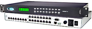 Video Matrix Switch via CAT5, 16 in 8 out