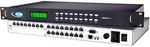 Video Matrix Switch via CAT5, 8 in 16 out