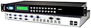VGA USB KVM matrix switch, 2 user & 32 computer, OSD/RS232 control, rackmounted
