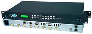 High density VGA USB matrix switch w/ add'l USB port for touch screen, 4 user & 32 computer