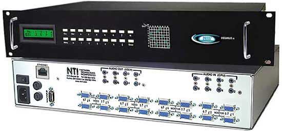 VEEMUX® SM-8X8-AV-LCD (Front & Back)