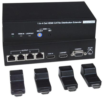 VOPEX-C5HD-4LC Local Unit (Front & Back) and Four Remote Units (Included)