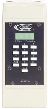 Optional infrared receiver for VIDEO MATRIX switches or VIDEO ONLY switches