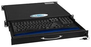 PS/2 keyboard trackball drawer, 1RU
