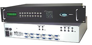 VGA video + audio matrix switch, 8 in 4 out, Ethernet/RS232 control, rackmounted