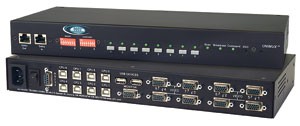 8 port USB KVM switch, with OSD and rackmount kit